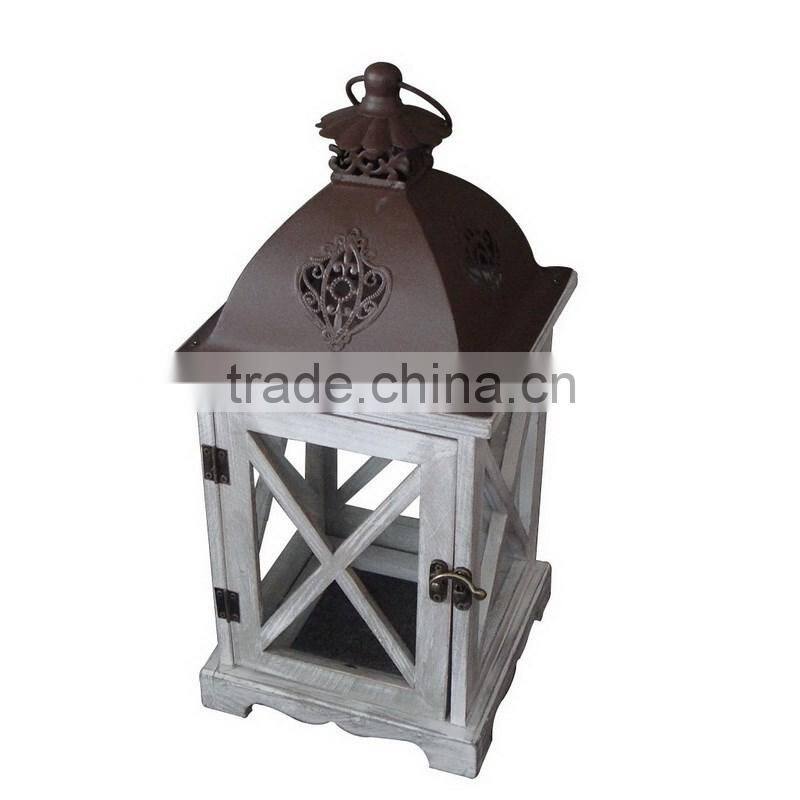 WL1101 wooden metal lanterns