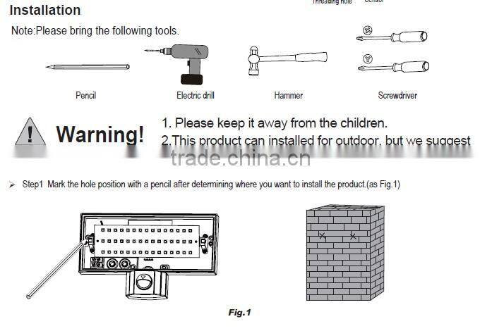 2013 new motion sensor led recessed light/motion sensor light with cameraautomatic turn off light sensor switch/