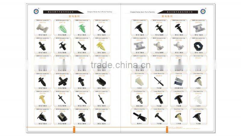 Zhixia hot sell envieonmental auto bumper fastener plastic clips