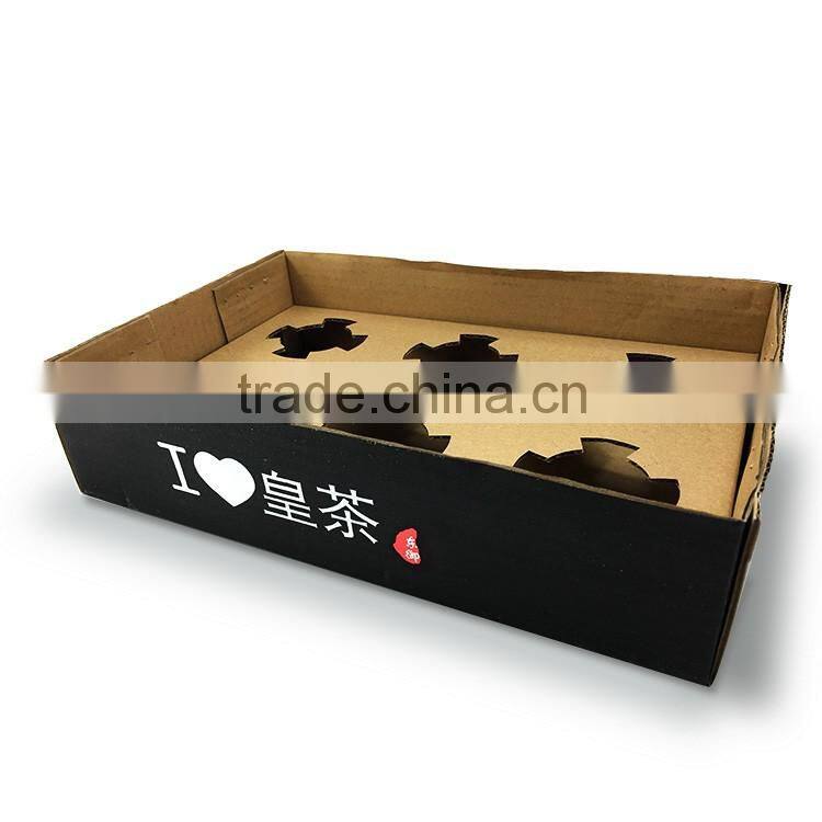 Disposable six Cup Holder take away Coffee Paper Cup Holder