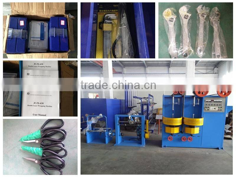 JCJX- 630 Double-decked Electric Cable Taping Machine For Sheilding Usage