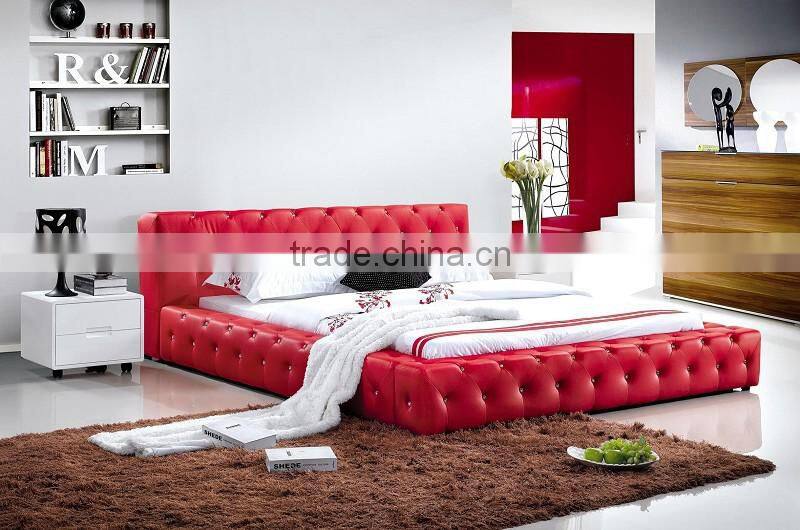2014 hot sale low price bed design furniture hotel bed DS-363#