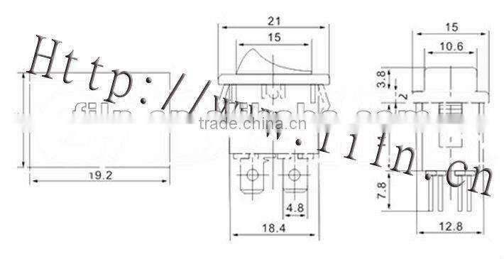 FL3-009 15a 125vac lighted bus rocker switch