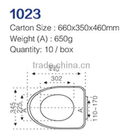 Cheapest Thin White Soft Closing Resuable Toilet Seat