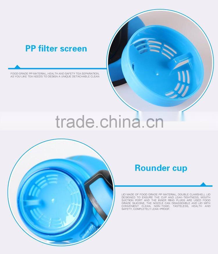 600ml Plastic Mineral School Travel Cycling Cups Water Bottle