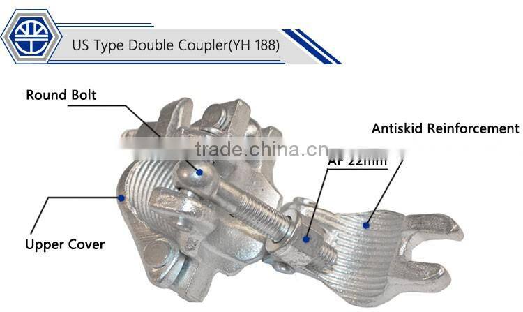 Forging zinc double clamp for sale