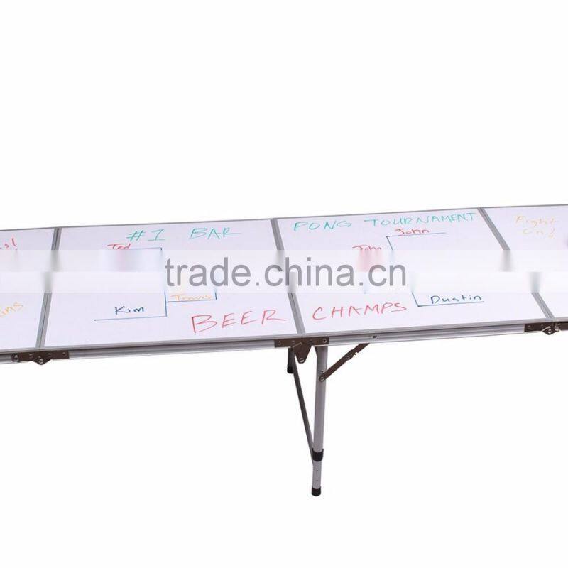 8-Foot Portable Beer Pong / Tailgate Tables WHITEBOARD DRAW ANYTHING YOU LIKE