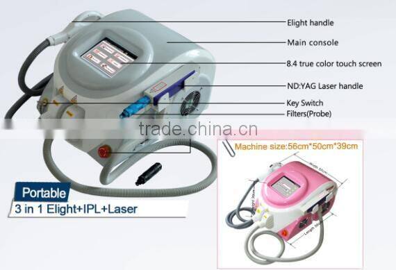 2016 hot selling multifunction Laser IPL beaut machine for salon use