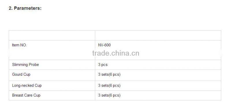 NV-600 beauty maker breast enlargement breast massager machine with face slimming