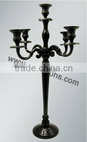Jet Black Candelabra For party Used And Weddings Decorations