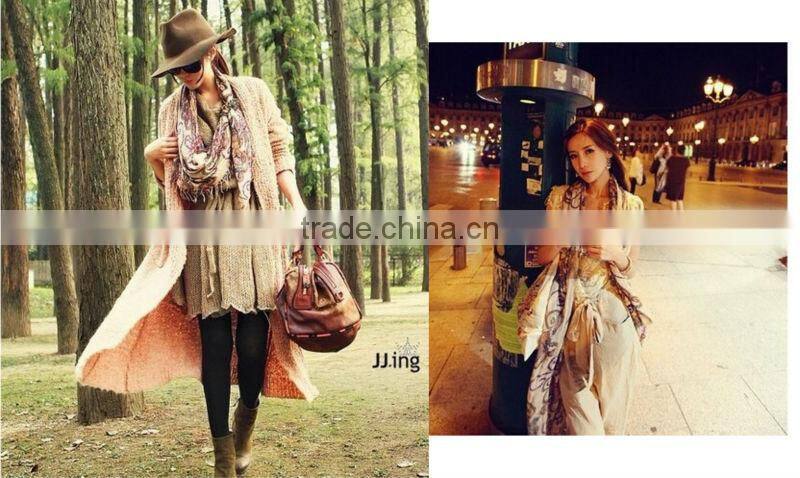 2014 Hot Women's Cotton Blends Totem Vintage Bohemia Scarf Shawl Long Noble Scarf Shawls Wholesale