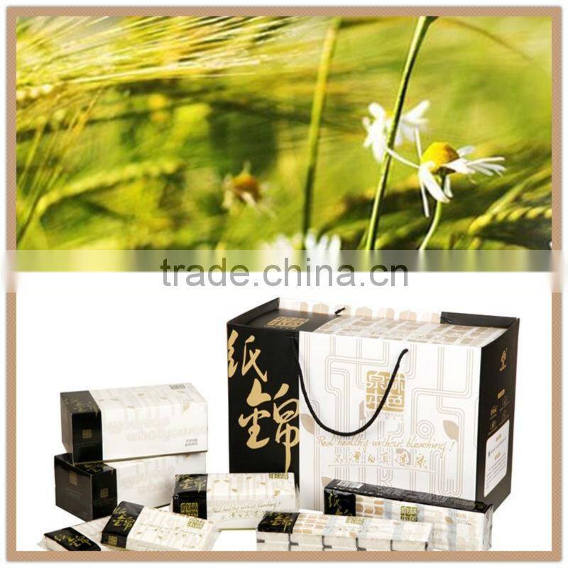 Non-wood Fiber Unbleached Facial Paper Tissue