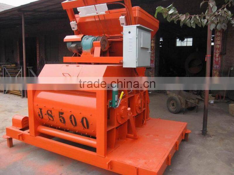 Top seller small concrete mixer price/JS500 mixer for construction