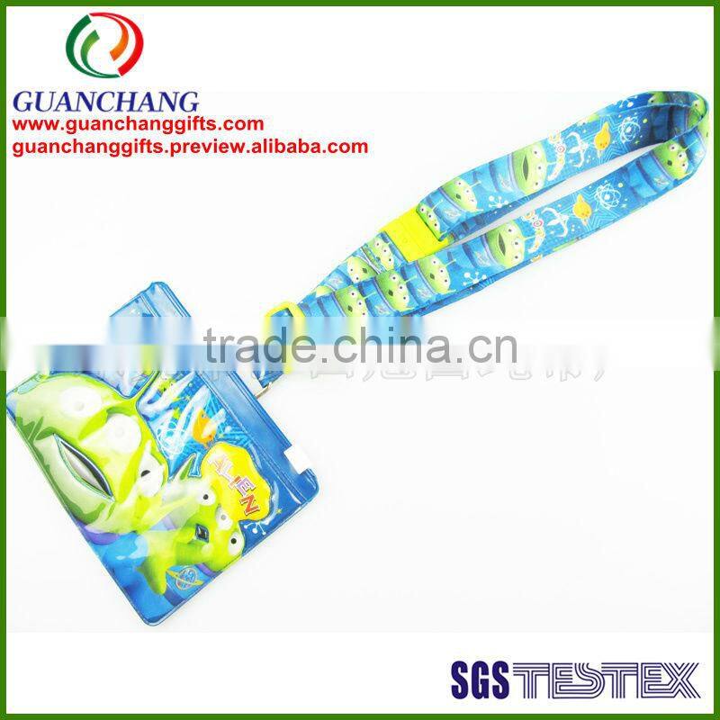 id card holder lanyard .nylon rope