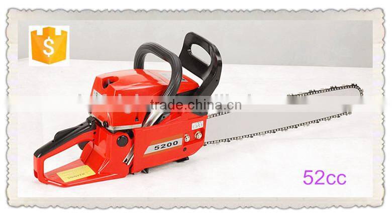5200 gasoline chain saw for garden use petrol chainsaw