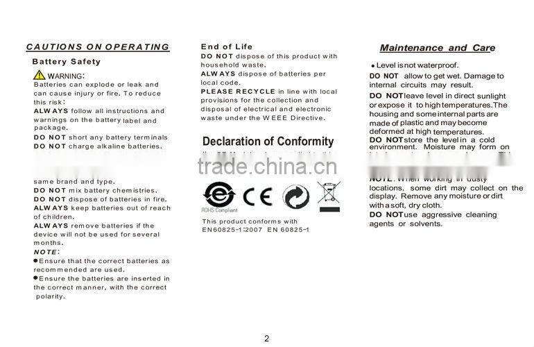 Multifunction renovation tool high Precision electronic digital angle