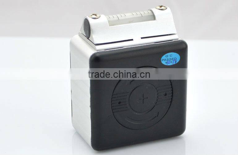 electronic protractor with spirit bubble wheel alignment sensor