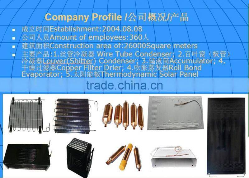 wire tube freezer condenser