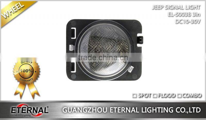 offroad Jeep Wrangler JK 07-15 LED signal turn wheel grill light Rubicon 4x4 amber lamp