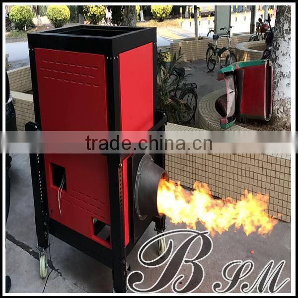 Large capacity burner biomass pellet machine for factory using