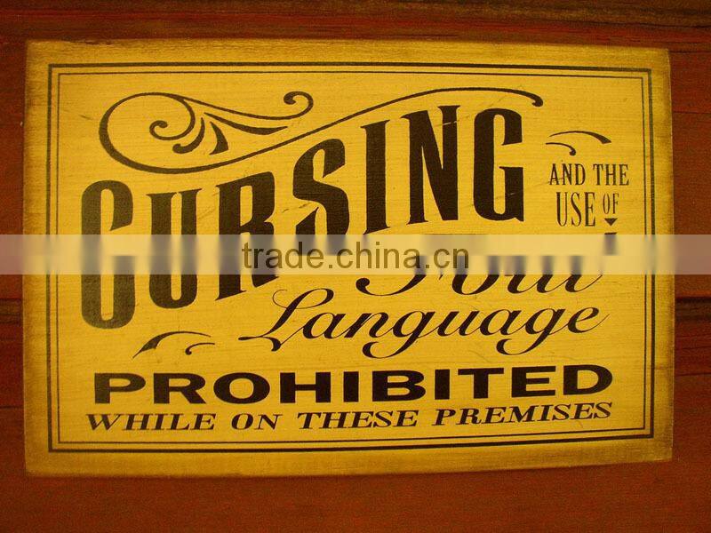 metal signs vintage hang tag