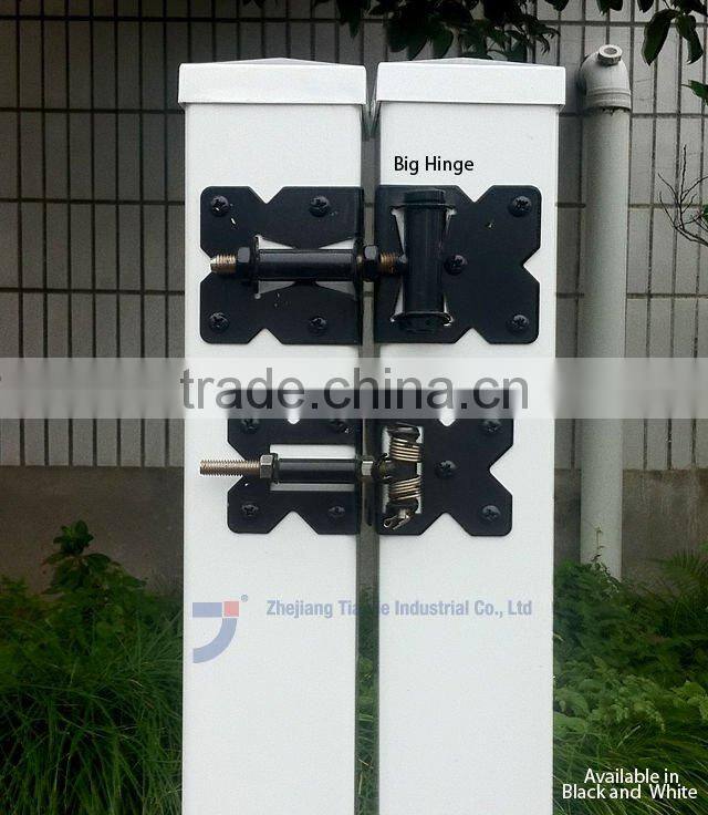 White and Black PVC Fence Hinges