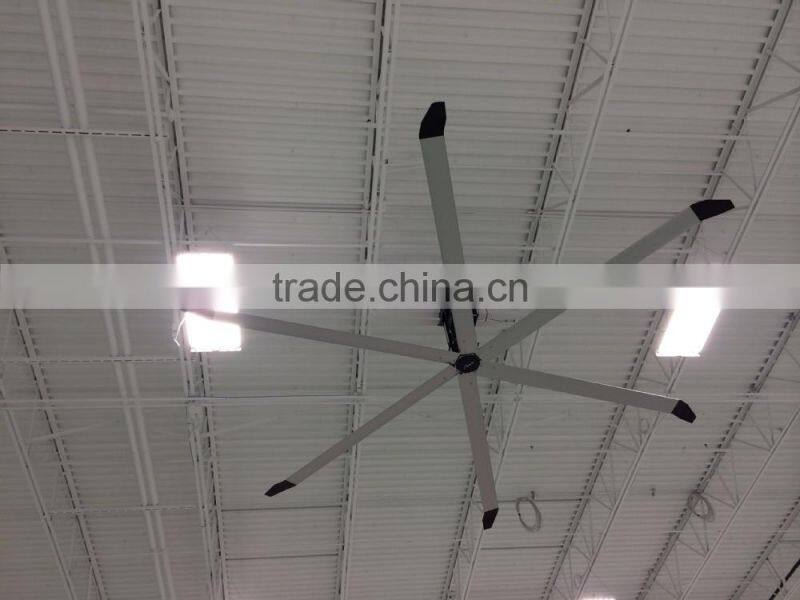 24ft Industrial Large Remote Control HVLS Ceiling Fan 220v 50hz