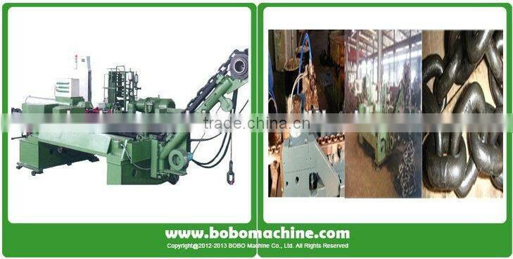 Chain link calibrating machine