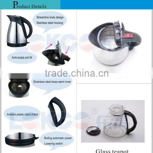 Hot sale electric kettle and teapot set