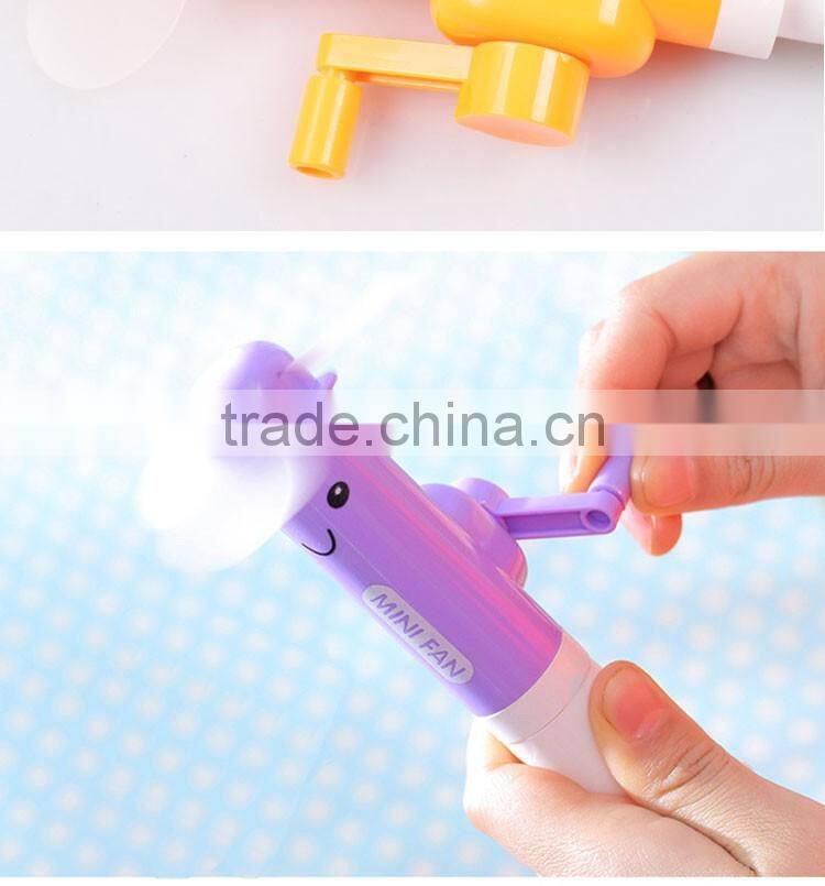 promotional wholesale cheap funny school office stationery mini plastic portable telescopic fan roller ball point pen