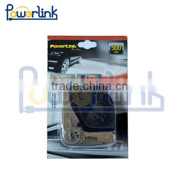 H70216 2 Inch x 25 ft. Heavy Duty Ratchet Tie Down Strap Up To 5000 lbs. With Dual J-Hook