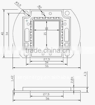 High bright led light diode white 500w