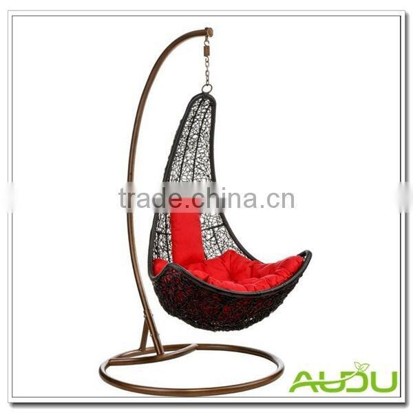 Hot Sale Hanging Wicker Garden Round Hammock With Stand