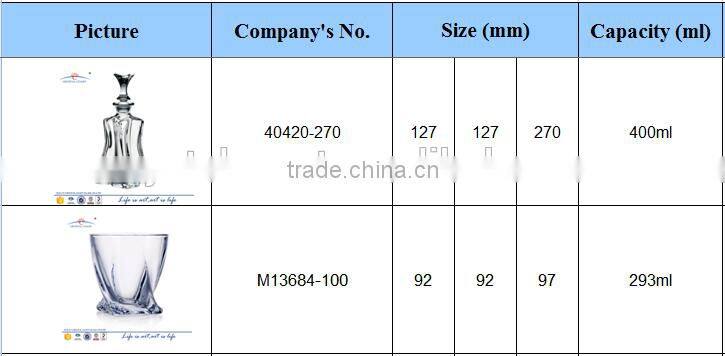 bohemia crystal quatrefoil design crystal whiskey decanter for sale