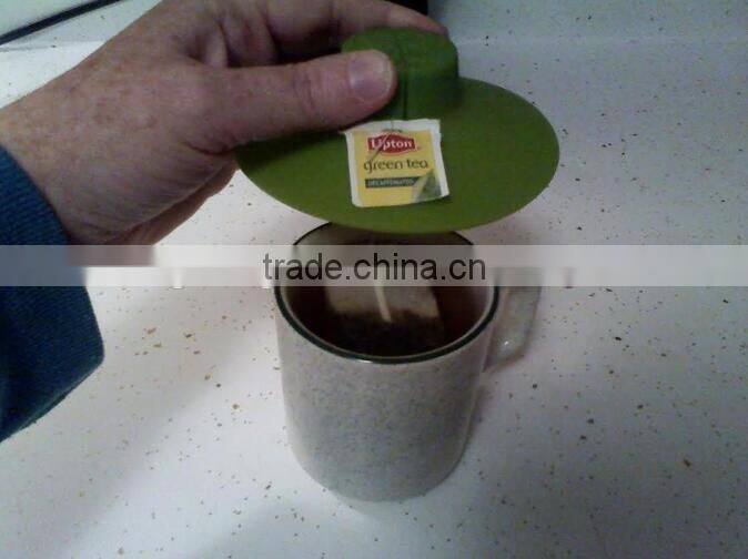 Silicone Tea Bag Buddy And Cup Cover Lid