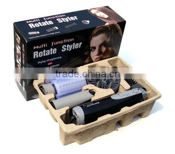 Hot air rotating hair brush,rotate styler,4 in 1 hair brush