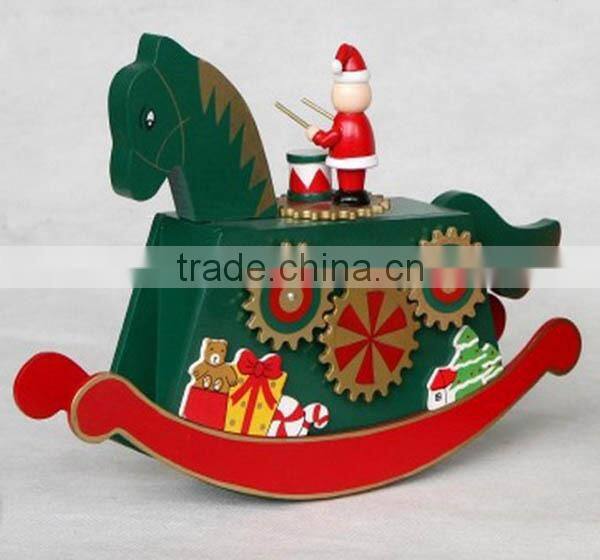 Christmas music box,wood music box,Christmas decoration