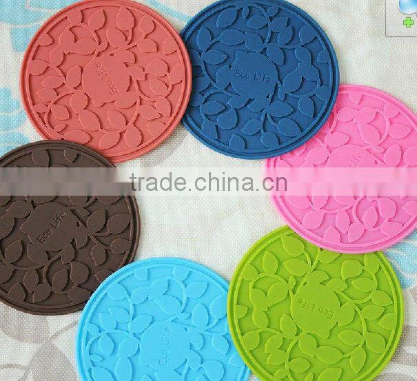 Promotion gift Creative Round Silicone Coffee Cup Coaster