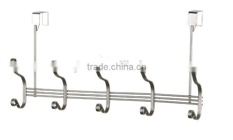 Customized Coat And Hat Stainless Steel Over The Door Hanging Hook