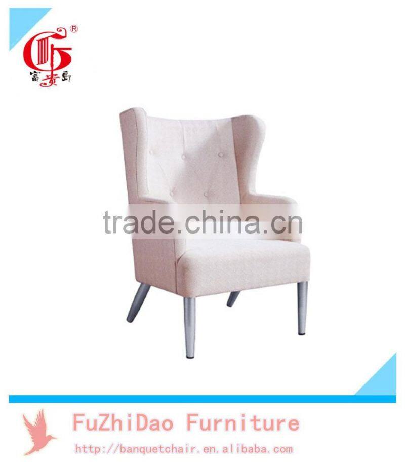 simple metal imitation wood chairs comfortable sofa chairs FD-582