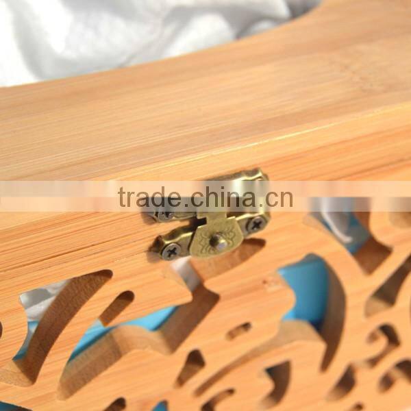 Imported High-Grade Pine Hollow Carved Flowers Napkin Box, Wooden Copper Buckle Chinese Style Tissue Box