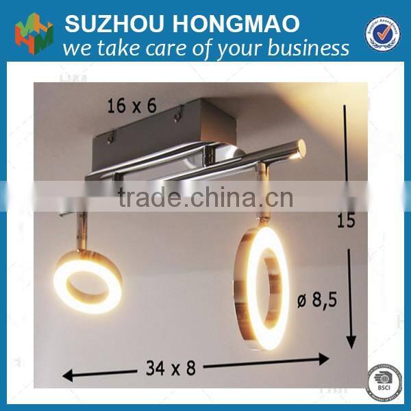 High Lumen White frame 5w GU10 24V Led Flat spot light