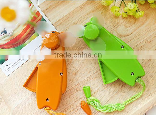 Wholesale Stock Small Order Cartoon Mini Hand Pressure Portable Fan
