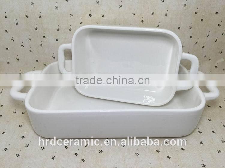 Ceramic oven dish/stocked porcelain cheese bakeware plate