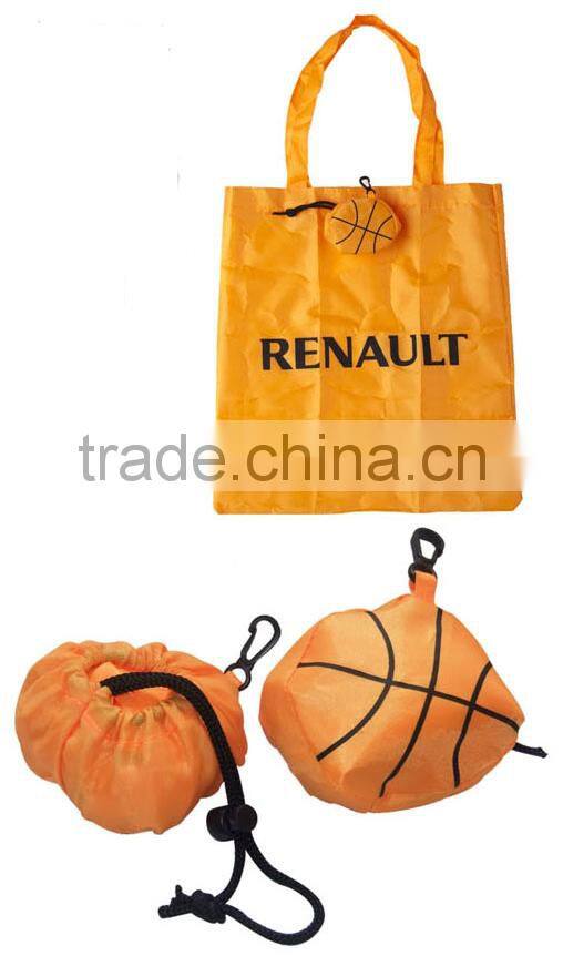 Foldable football pouch shopping handbag