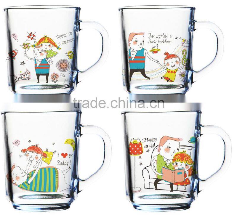 6oz 8oz 9oz 10oz 12oz glass kids mug glass milk mug children glass set