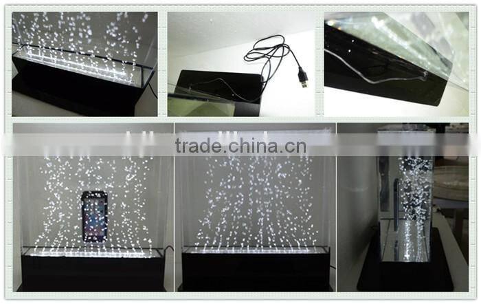 lighting acrylic mobile phones used waterproof showcase