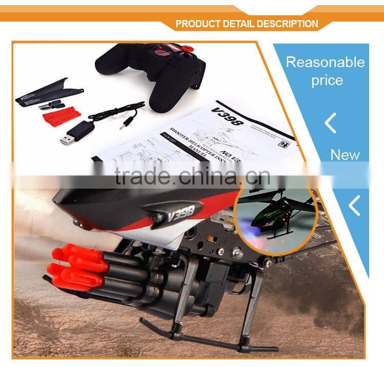 WLtoys Remote Control Airplane 3.5 Channels Aircraft Toys W/ Gyro WL V398 Missile Launcher RC Helicopter Price in India