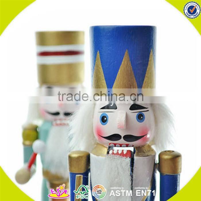 wholesale baby wooden colorful custom nutcracker, popular kids wooden nutcracker, fashion wooden custom nutcracker W02A006