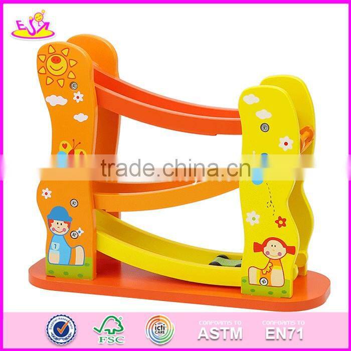 2017 new design 5 levels children funny wooden race car track toy W04E050
